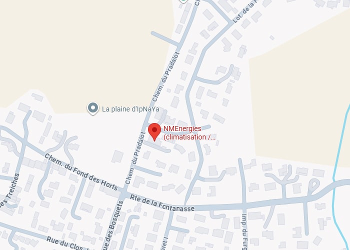 NMEnergies Climatisation: Carte Chemin du Pradalot